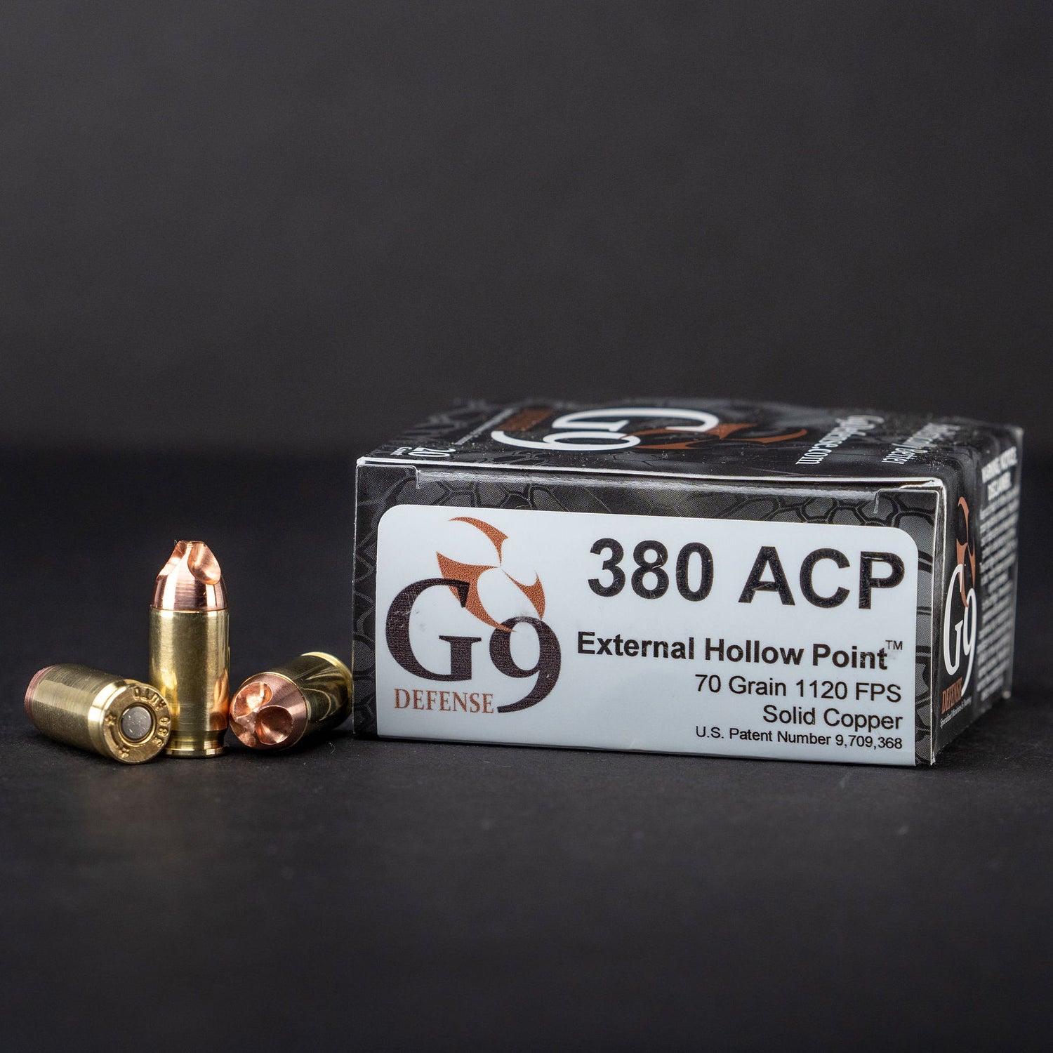 G9 Defense 380 ACP 70gr EHP (External Hollow Point)